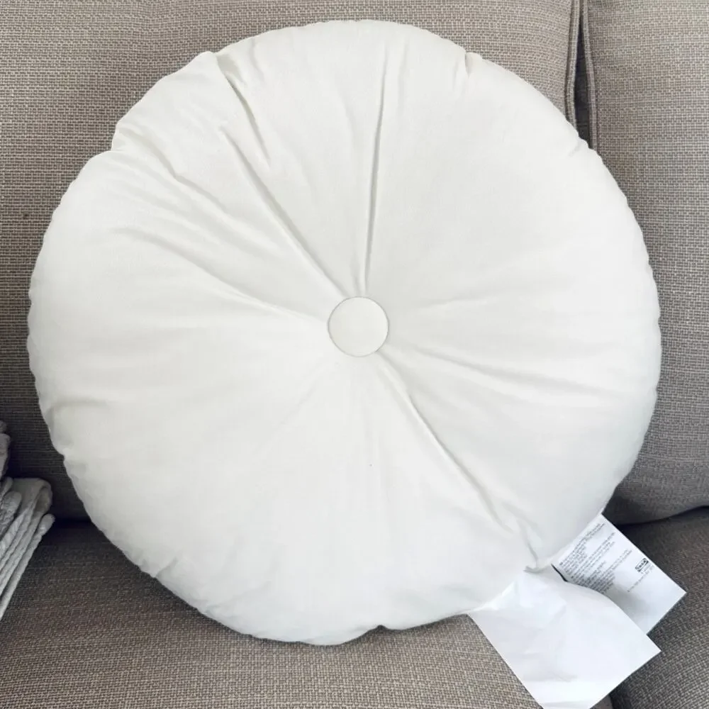 IKEA KRANSBORRE White Round Velvet 16